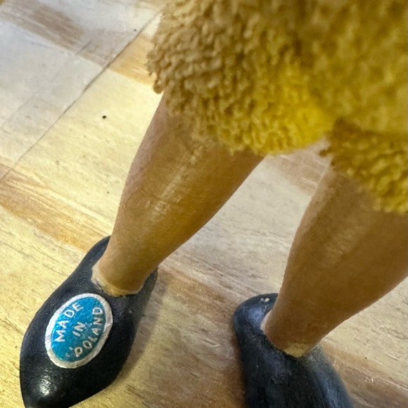 Vintage 1950’s Poland Wooden Jointed Elf Pinocchio & Girl Wooden Toy Doll Set - Picture 5 of 8